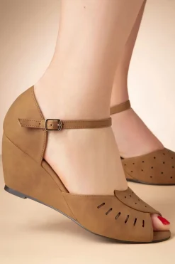 B.A.I.T. Debbie Sleehak Sandalen In Bruin>Vrouwen Sandalen