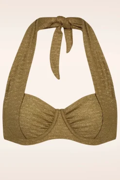 Cyell Desert Glow Bikinitop In Goud>Vrouwen Bikini's