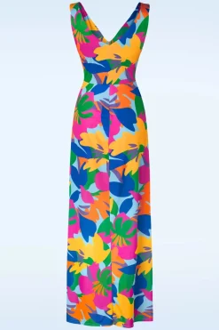 Vintage Chic for Topvintage Deveny Abstract Maxi Jurk In Multi>Vrouwen Plus Size Jurken