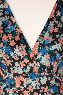 Vintage Chic for Topvintage Ditsy Maxi Jurk In Zwart><noscript><img width=