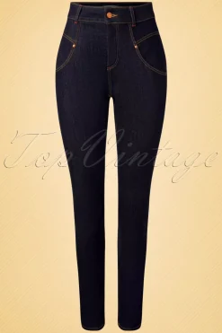 Rock-a-Booty Doris Skinny Jeans In Donkerblauw><noscript><img width=