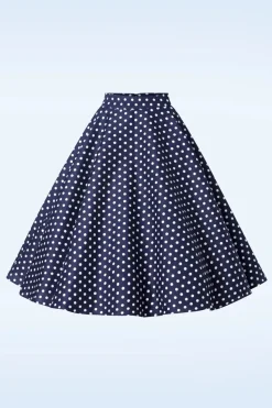 Banned Retro Dot Days Swing Rok In Navy><noscript><img width=