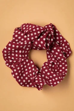 Banned Retro Dotty Scrunchie In Rood>Vrouwen Haaraccessoires