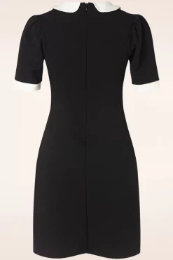 Vintage Chic for Topvintage Ebony Jurk In Zwart En Wit>Vrouwen Plus Size Jurken