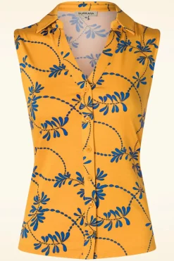Surkana Eden Top In Geel>Vrouwen Tops