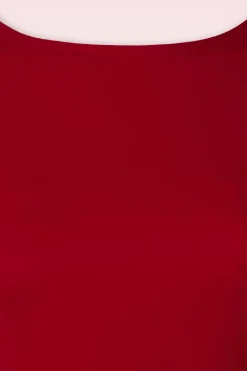 Vintage Chic for Topvintage Effen Jurk In Rood><noscript><img width=