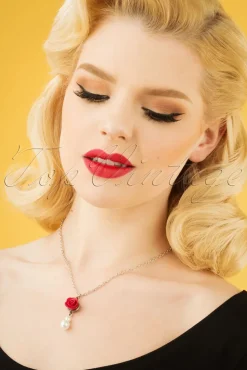 Sweet Cherry Emma Rose Parelketting In Rood>Vrouwen Sieraden