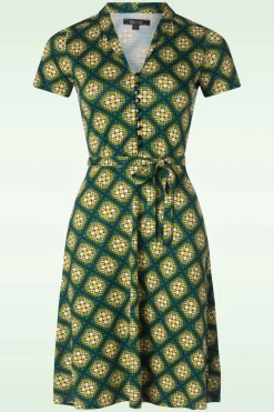 King Louie Emmy Kirby Jurk In Para Groen>Vrouwen Swing Jurken