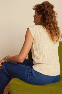 King Louie Erin Palette Top In Creme><noscript><img width=