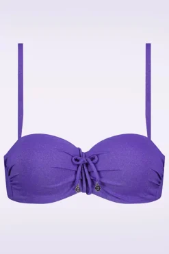 Cyell Evening Glam Padded Bikini Top In Paars>Vrouwen Bikini's