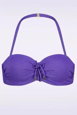 Cyell Evening Glam Padded Bikini Top In Paars><noscript><img width=