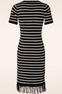 Wild Pony Ezra Midi Jurk In Zwart En Wit><noscript><img width=