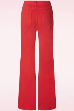 Smashed Lemon Fae Flared Jeans In Rood><noscript><img width=