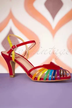 Banned Retro Fantasie April Sandalen In Rood>Vrouwen Sandalen