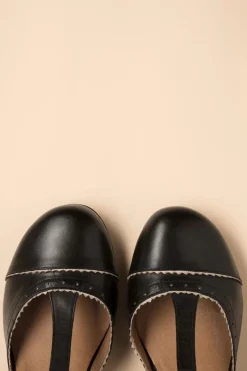 Miz Mooz Fernie T-Strap Pumps In Zwart En Creme><noscript><img width=