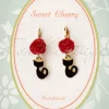 Sweet Cherry Fijne Kattenoorbellen In Goud>Vrouwen Sieraden