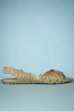 Sunies Flexi Butterfly Flipflop Sandalen In Goud><noscript><img width=