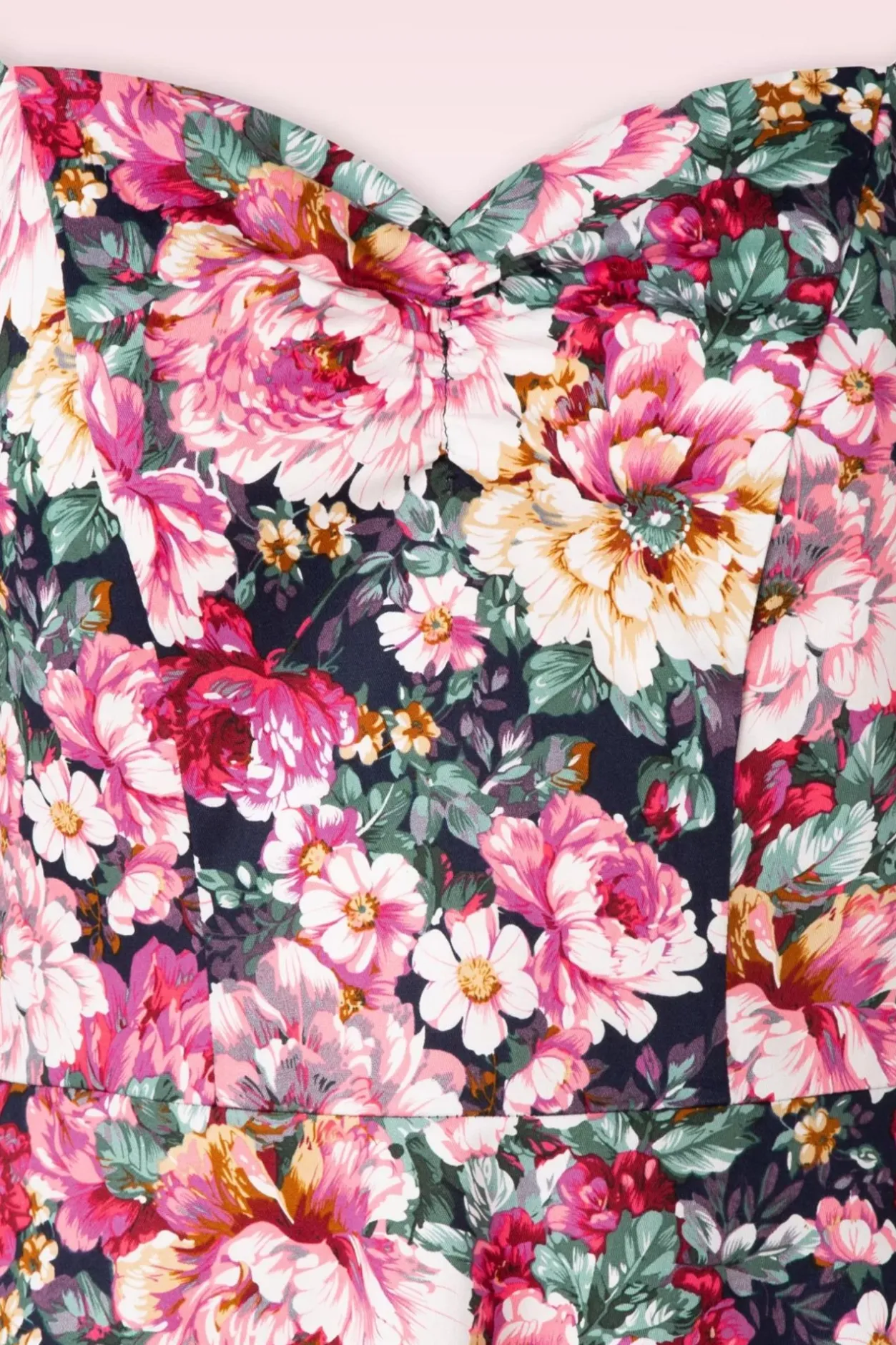 Banned Retro Flower Show Off Shoulder Swing Jurk In Roze>Vrouwen Plus Size Jurken