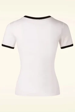 Banned Retro Fly With Me T-Shirt In Gebroken Wit>Vrouwen T-Shirts