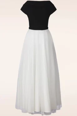 Vintage Diva Fremont Maxi Jurk In Zwart En Wit><noscript><img width=