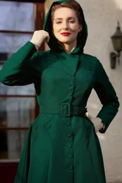 Miss Candyfloss Frodina Gia Waterafstotende Jas In Smaragd>Vrouwen Jassen