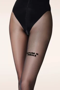 Saint Sass Future Is Female Panty In Zwart>Vrouwen Panty's