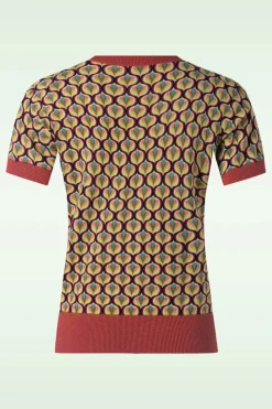 King Louie Gigi Indy Top In Delphinium Groen><noscript><img width=