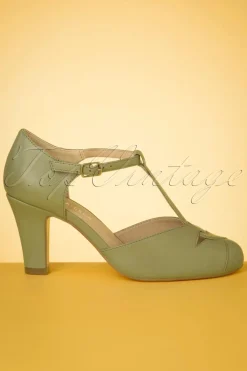 Chelsea Crew Glinda T-Strap Pumps In Salie><noscript><img width=