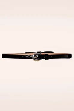 Banned Retro Gold Rush Lak Strikriem In Zwart>Vrouwen Riemen