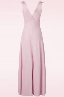 Vintage Chic for Topvintage Grecian Glitter Maxi Jurk In Rose Shadow>Vrouwen Plus Size Jurken