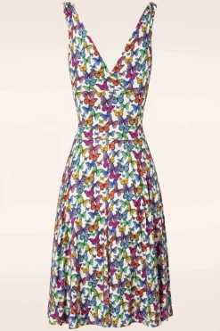 Vintage Chic for Topvintage Grecian Vlinder Jurk In Multi>Vrouwen Plus Size Jurken