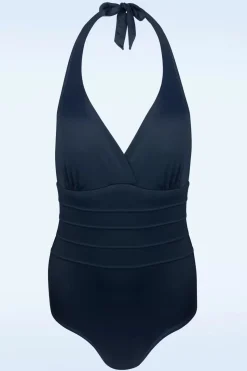 MAGIC Bodyfashion Halter Shaping Badpak In Marineblauw>Vrouwen Shapewear