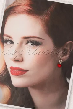 Sweet Cherry Hart- En Pareloorbellen In Rood>Vrouwen Sieraden