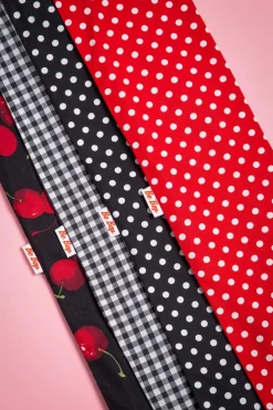 Be Bop a Hairbands Ik Wil Polkadots In Mijn Haarsjaal In Rood><noscript><img width=