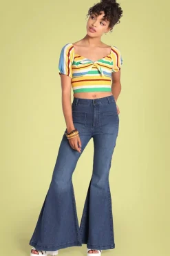 Bunny Janis Jeans In Denim Blauw>Vrouwen Broeken