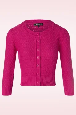 Mak Sweater Jennie Vest In Magenta>Vrouwen Vestjes
