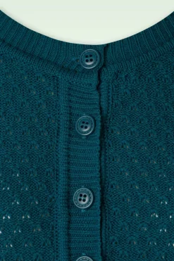 Mak Sweater Jennie Vest In Petrol Blauw><noscript><img width=