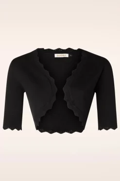 Banned Retro Jenny Bolero In Zwart>Vrouwen Bolero's & Capes