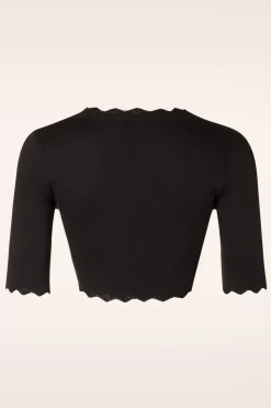 Banned Retro Jenny Bolero In Zwart>Vrouwen Bolero's & Capes