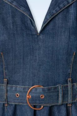 Rock-a-Booty Jodie Swing Jurk In Blauw><noscript><img width=