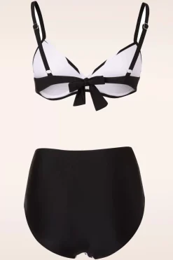 Belsira Joelle Stripes Bikinibroekje In Zwart En Wit><noscript><img width=