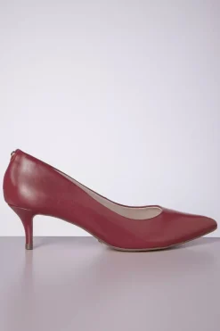 Parodi Shoes Josephine Pumps Van Leder In Rood>Vrouwen Pumps