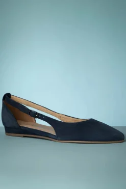 Tamaris Josie Suede Ballerina's In Marineblauw>Vrouwen Ballerina's