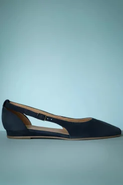 Tamaris Josie Suede Ballerina's In Marineblauw><noscript><img width=