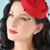 Banned Retro Judy-Hoed In Rood>Vrouwen Haaraccessoires
