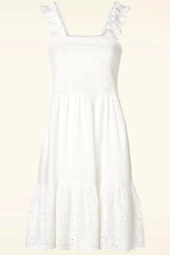 Md'M Julissa Jurk In Wit>Vrouwen Effen Jurken