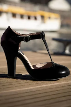 Lola Ramona u2665 Topvintage June Effortlessly Elegant Lakpumps In Zwart><noscript><img width=