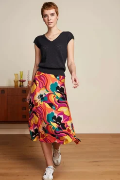 King Louie Juno Aurelio Rok In Shell Oranje>Vrouwen Rokken