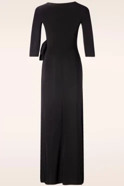 Vintage Chic for Topvintage Katy Maxi Jurk In Zwart>Vrouwen Plus Size Jurken