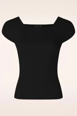 Zilch Kaylie Top In Zwart>Vrouwen Tops